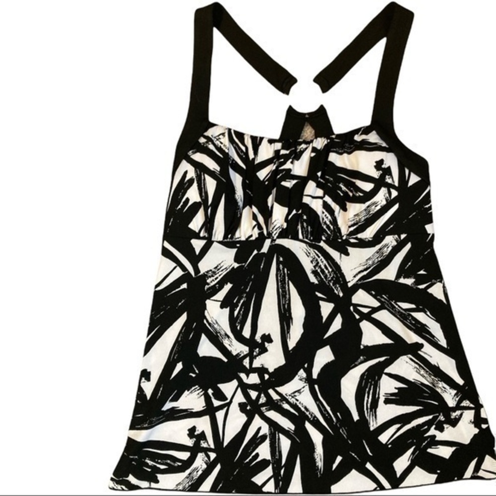 IZ Bdyer California size XL strappy racerback with silver ring, flowing, ties